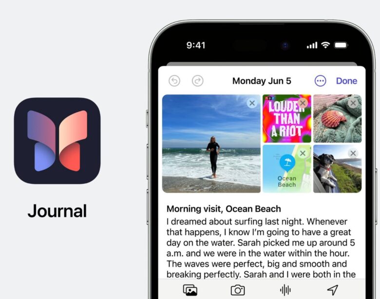 apple journal app ios 17